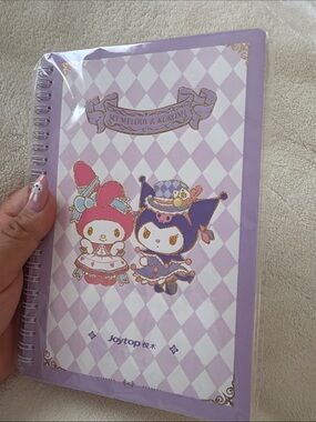 Sanrio My Melody & Kuromi Lavender Purple Spiral Notebook
